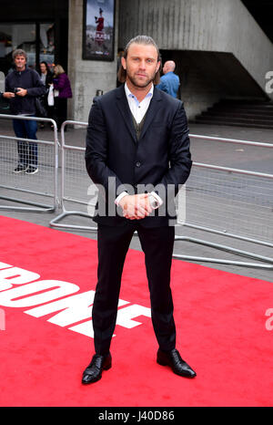 Luke J I Smith attending the UK Premiere of Jawbone at BFI Southbank, London. PRESS ASSOCIATION Photo. Picture date: Monday 8th May, 2017. Photo credit should read: Ian West/PA Wire. Stock Photo