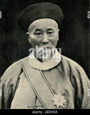 A photograph of Li Hung Chang, the Chinese Viceroy, arriving at ...