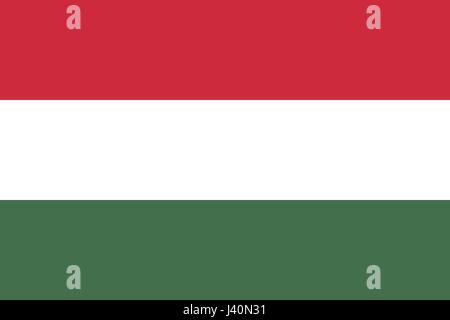 Flag of Hungary vector illustration Stock Vector