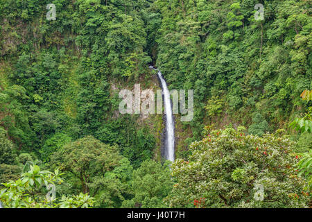 La Fortuna de San Carlos waterfall closeup view in Costa Rica Stock Photo