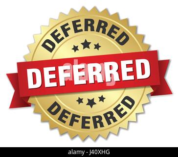 deferred label. deferred isolated seal. Retro sticker sign Stock Vector ...