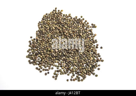 Ready to plant very clearly with white back ground okra seeds, okra seeds in the plate, Stock Photo