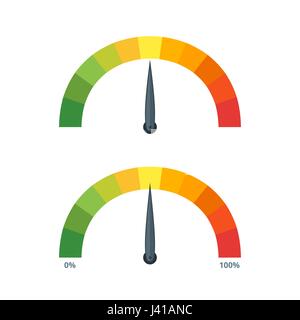 Speed metering icons. Vector Illustration. Stock Vector