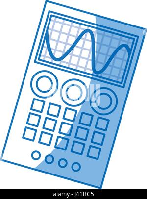 measuring device laboratory reseach shadow Stock Vector
