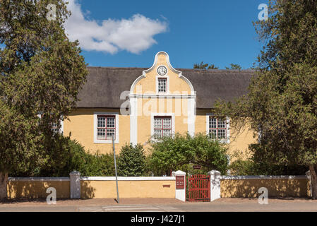 GENADENDAL, SOUTH AFRICA - MARCH 27, 2017: Herrnhut House in Genadendal, built 1838, first training centre for teachers in South Africa, now the missi Stock Photo