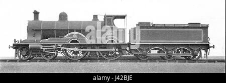 LNWR Webb 4 cylinder compound locomotive 1942 (Howden, Boys' Book of Locomotives, 1907) Stock Photo