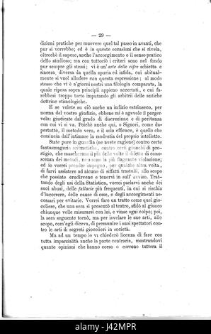 'Messedaglia la statistica e i suoi metodi' refers to a work on statistics and its methodologies, written by an Italian author. This text outlines the key principles and techniques used in statistical analysis and research. Stock Photo