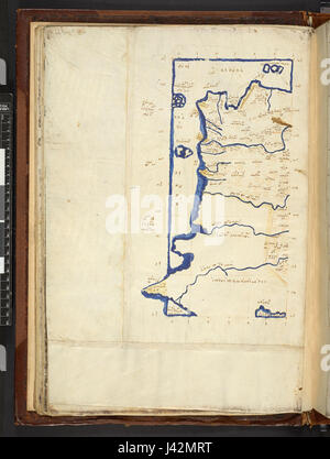 This map is a reproduction of Ptolemy's Geographia, a work from ancient ...