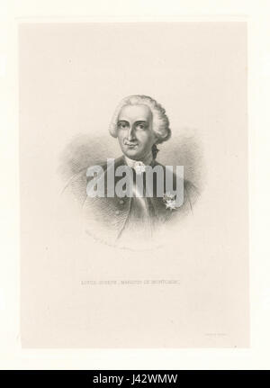 Louis Joseph Marquis de Montcalm (NYPL b12610207 424919) Stock Photo