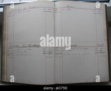 Ledger of the fur trader Dedo from Leipzig, 1876 1885 053 Stock Photo