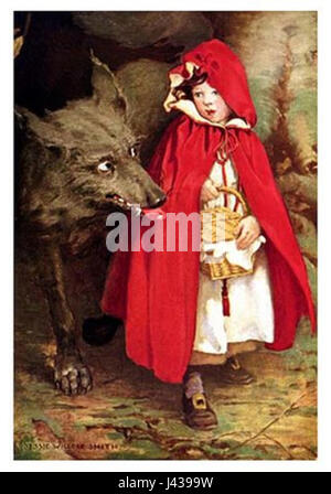 Little Red Riding Hood   J. W. Smith Stock Photo