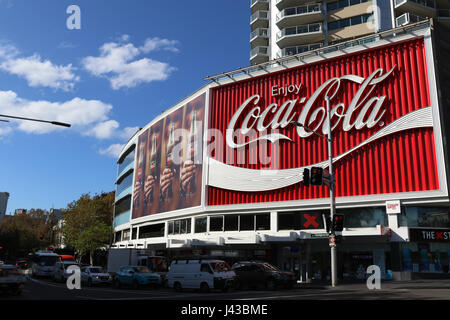 The iconic Coca-Cola sign in Kings Cross, Sydney, Australia. Stock Photo