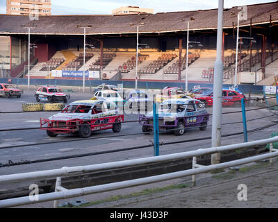 Farewell Stock car meeting at Wimbeldon Plough Lane stadium 26/3/2017 Stock Photo