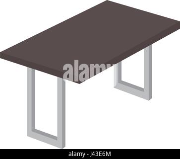 table wooden isometric icon Stock Vector