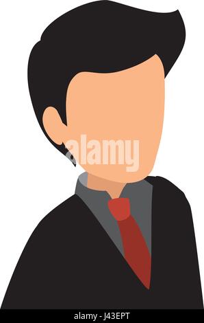 businessman isometric avatar character Stock Vector