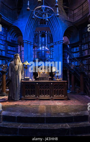 Dumbledore headmaster's office in Harry Potter World Warner Bros Studio  Tour Leavesden Watford, UK Stock Photo - Alamy