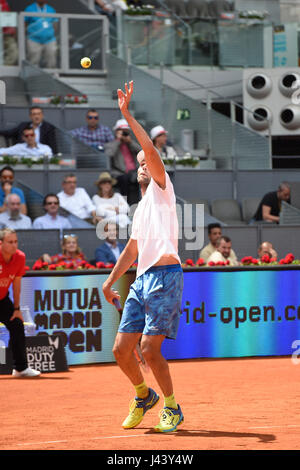 Madrid, Spain. 9th May, 2017. during match Mutua Madrid Open in Madrid on Monday, May 9, 2017. Credit: Gtres Información más Comuniación on line,S.L./Alamy Live News Stock Photo