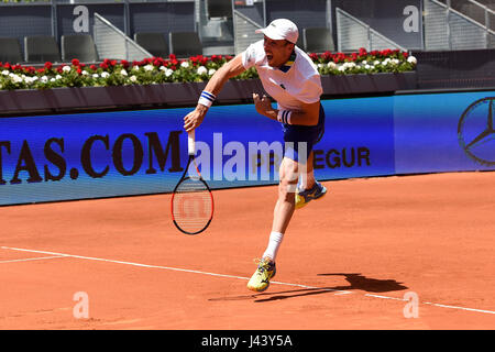 Madrid, Spain. 9th May, 2017. during match Mutua Madrid Open in Madrid on Monday, May 9, 2017. Credit: Gtres Información más Comuniación on line,S.L./Alamy Live News Stock Photo