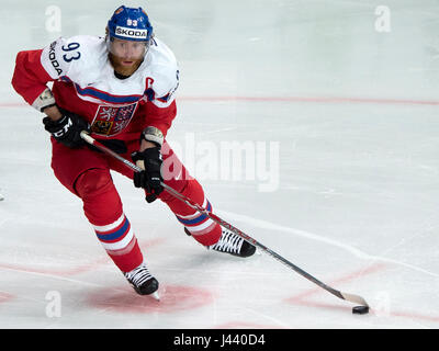 Paris, France. 05th May, 2017. The Ice Hockey World Championships match Czech Republic vs Canada, in Paris, France, on May 5, 2017. Jakub Voracek (CZE) Credit: Michal Kamaryt/CTK Photo/Alamy Live News Stock Photo