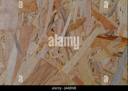 closeup of the pressed beige brown chipboard Stock Photo