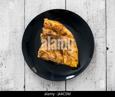 Traditional Serbian cheese pie - Gibanitsa (Gibanica) Stock Photo