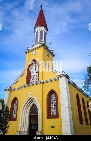 Cathedral of Our Lady of the Immaculate Conception of Papeete, Tahiti island, french Polynesia Stock Photo