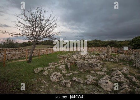 Ancient necropolis of Li Muri - Arzachena Sardinia Stock Photo