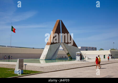 Portugal, Estredmadura, Lisbon, Belem,Monumento Combatentes Ultramar, Monument to the Overseas Combatants dedicated to soldiers of the Portuguese army Stock Photo