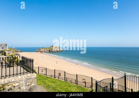 Tenby, Pembrokeshire, Wales May 2017 UK Holiday destination on the west coast of Wales in the south part of pembrokeshire with blue flag beaches Stock Photo