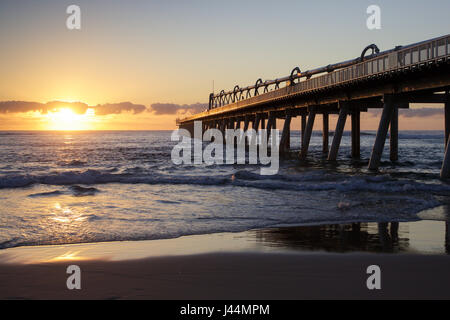 Sunrise at Spit Beach Gold Coast, Australia Stock Photo