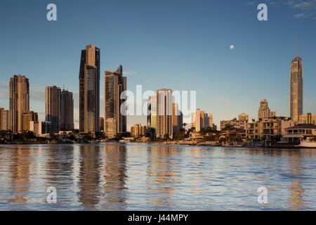 Surfers Paradise View from Gold Coast Arts Centre, Queensland, Australia Stock Photo