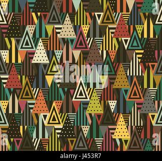 Geometric pattern with triangles Stock Vector