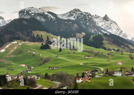 View of the rural landscape of the area surrounding the Swiss town of Appenzell, Switzerland. Derek Hudson / Alamy Stock Photo Stock Photo