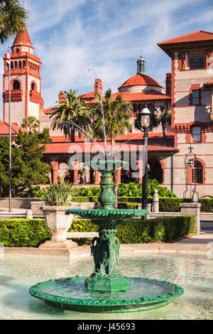 Sisters of St. Joseph Water Fountain nestled in the park between Flagler College and the Lightner Museum, St. Augustine, Florida Stock Photo