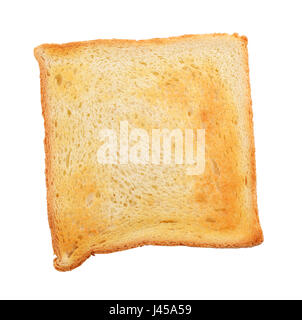 Toast Bread slice isolated on white background with clipping path Stock Photo