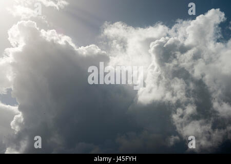 cloudy grey sky Stock Photo