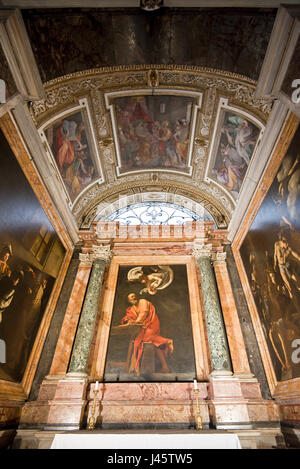 The Inspiration & Calling of Saint Matthew by Caravaggio, Chiesa di San ...