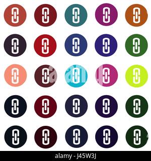 set of link connection buttons - internet website icons vector Stock Vector