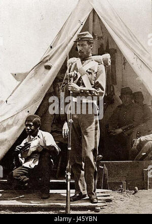 New York State Militia racial inequality 1861 Stock Photo