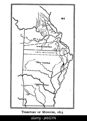 Missouri Territory, 1813 Stock Photo