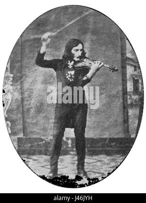 Nicolo Paganini Stock Photo