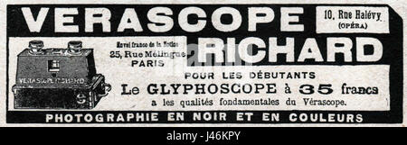 Estereoscópio POUR VERASCOPE Fabricado pela RF Richard Freres, Paris