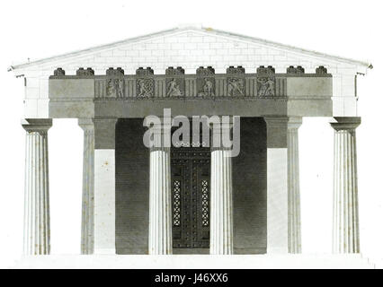 Metopes temple zeus olympie Stock Photo