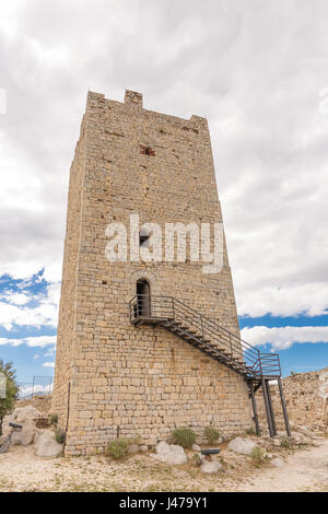 The tower of ancient Castle of Fava in Posada - Sardinia Stock Photo