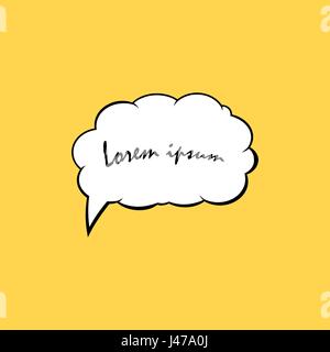 Cloud bubble icon for message. Comic speech. Vector illustration Stock Vector