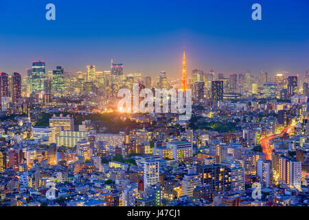 Tokyo, Japan city skyline. Stock Photo