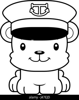 A cartoon boat captain bear smiling Stock Vector Image & Art - Alamy