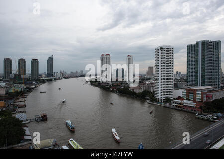 Bangkok taken from shang ri la hotel october  2016 Stock Photo