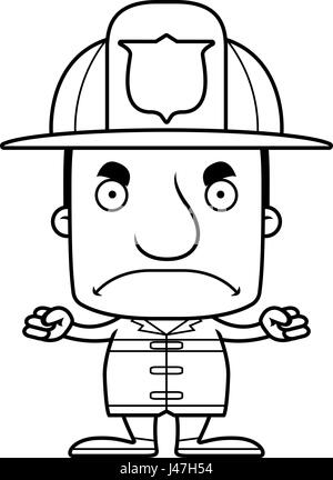 A cartoon firefighter looking angry Stock Vector Image & Art - Alamy