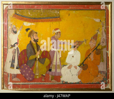 An old painting of the Mughal Emperor Jahangir Shah Jaffar Stock Photo ...